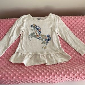 Carters Peplum Horse Top